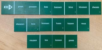 Taaldomino Meervoud Groen 3, Verzenden, Nieuw