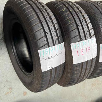 2 x Fulda EcoControl 175-70-13 Zomerbanden 8mm, Gebruikt, 13 inch, 175 mm, Ophalen of Verzenden