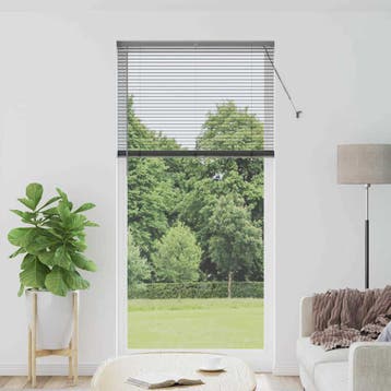 vidaXL Venetiaanse Jaloezieën Donkergrijs 220 x 105 cm, Huis en Inrichting, Verzenden, Nieuw, Grijs