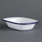 Emaille ovenschaal/serveerschaal | 13,5x18cm | 6 stuks, Verzenden