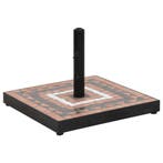 vidaXL Parasolvoet vierkant 12 kg terracottakleurig wit, Verzenden, Nieuw, Parasolvoet