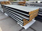 Dakpanelen, sandwichpanelen, 130 mm, Dakplaten, Wit, Nieuw