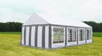 Classic Plus Feesttent PVC 3x8x2 mtr in Wit-Grijs, Verzenden, Nieuw