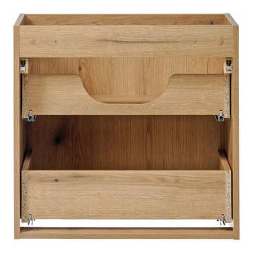 Wastafelonderkast Newport met 2 lades 60x60x40 cm eikenkleur, Huis en Inrichting, Verzenden, Nieuw