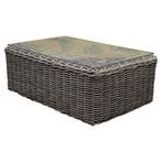 Barakaldo premium lounge tuintafel 120x75xh43,5 cm grijs, Tuin en Terras, Tuintafels, Ophalen of Verzenden, Nieuw