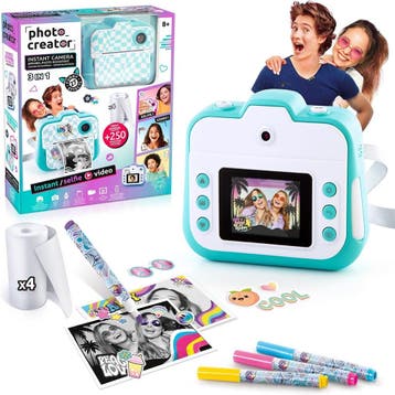 Instant Camera Kinderen - Turkoois | Retourdeal 59% Korting, Ophalen of Verzenden, Gebruikt, Knutselen