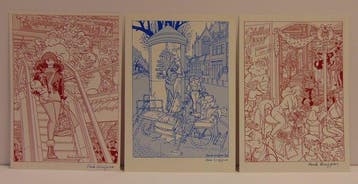Franka - 3 Nieuwjaarskaarten 1997, 1998 en 1999 - Gesigneerd, Nieuw