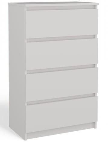Ladekast M 4 lades wit Wit (Slaapkamer), Huis en Inrichting, 3 of 4 laden, Verzenden, Nieuw, Overige houtsoorten