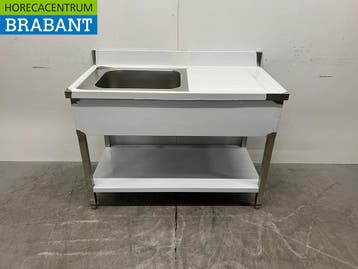 HCB RVS Spoeltafel spoelbak 120 x 60 cm Horeca, Ophalen of Verzenden, Nieuw zonder verpakking