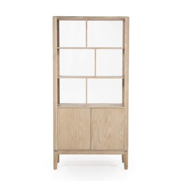 Boekenkast Harvey - Naturel - 96132 - bergkasten, Huis en Inrichting, Kasten | Buffetkasten, Nieuw, Overige materialen