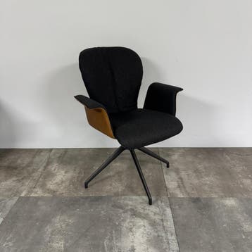 Bert Plantagie Set Van 4 Eetkamerstoelen Blake Donna -, Huis en Inrichting, Stoelen, Ophalen of Verzenden, Zo goed als nieuw, Grijs