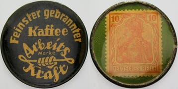10 Pfennig ohne Jahr Duesseldorf Feinster Gebrannter Kaff..., Verzenden