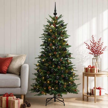 vidaXL Kunstmatige Inklapbare Kerstboom 120 cm 150 LEDs, Verzenden, Nieuw