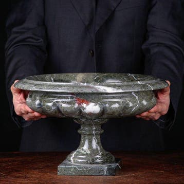 Italiaanse Groene Breccia-Marmeren Centerpiece-schaal –
