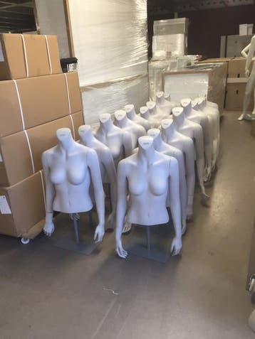 Gebruikte dames torsos op poot