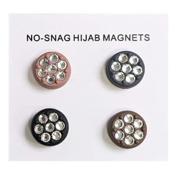 Fako Bijoux - 4x Magnetische Broche Kristal - Hoofddoek, Verzenden, Nieuw