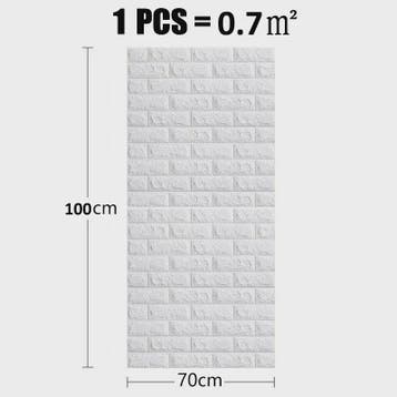 3D Baksteen Behang - Zelfklevend, Waterdicht & Makkelijk Aan, Verzenden