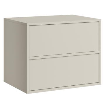 Wastafel Onderkast Mali 60 cm Beige Wastafelmeubel, Verzenden, Nieuw
