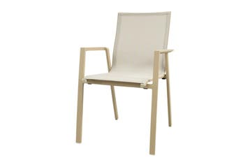 VDG Atmos stapelbare tuinstoel - Latte/Beige, Verzenden, Nieuw, Overige materialen