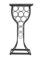 Wijntafel met Marmer – Wijnrek voor 11 Flessen & Opbergruimt, Huis en Inrichting, Verzenden, Nieuw