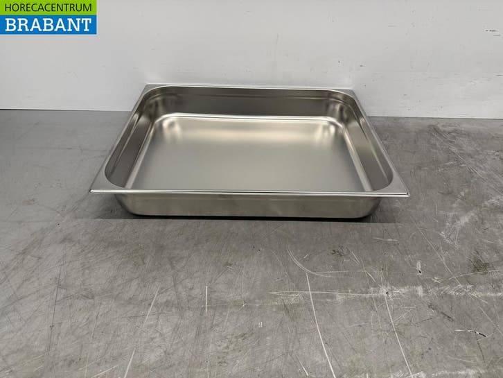 RVS 2/1 GN - Gastronorm Bak 100 mm Horeca, Zakelijke goederen, Horeca | Keukenapparatuur, Nieuw zonder verpakking, Ophalen of Verzenden