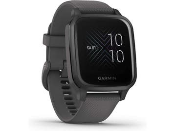 Garmin Venu Sq 40 mm grijs op siliconenbandje leisteen, Sieraden, Tassen en Uiterlijk, Smartwatches, Verzenden, Nieuw, Garmin