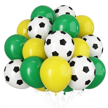 Voetbal ballonnen sets o.a. rood zwart wit 30-delig, Verzenden, Nieuw, Overige typen