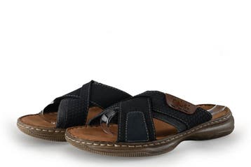 Rieker Slippers in maat 40 Grijs, Slippers, Overige kleuren, Verzenden, Zo goed als nieuw