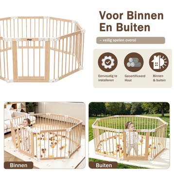 Houten Inklapbare Grondbox Multifunctioneel 130x130x70, Verzenden, Nieuw