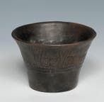 Precolumbiaans. Paracas Ceramic Kero Met Spaanse