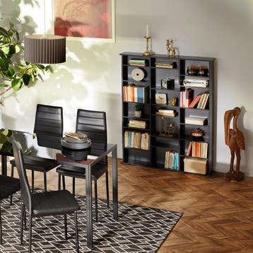 Kast Stevie 105,5x19x136,5cm - mat wit, Huis en Inrichting, Woonaccessoires | Cd- en Dvd-rekken, Verzenden, Nieuw