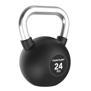 Tunturi Platinum Rubber Kettlebell - 24kg, Sport en Fitness, Fitnessmaterialen, Verzenden, Nieuw