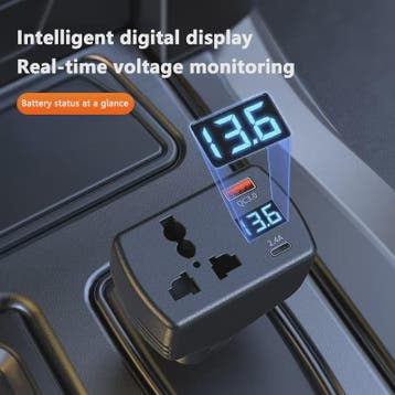 150W Auto Omvormer 12V naar 220V met USB Autolader - Krachti, Verzenden, Nieuw
