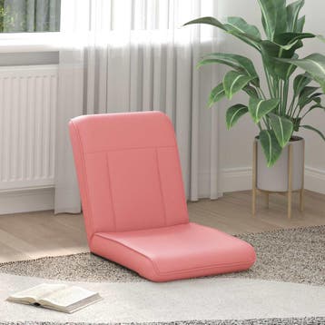 vidaXL Verstelbare vlo stoelen Roze Kunstleer, Verzenden, Nieuw