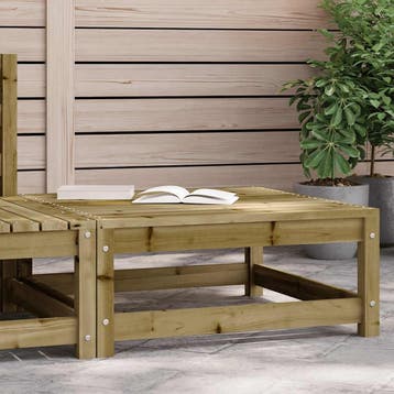 vidaXL Tuinvoetenbank 70x70x30 cm geïmpregneerd grenenhout, Verzenden, Nieuw