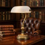 Bankierslamp - Kristal, Metaal