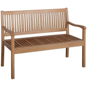 Gele Houten Tuinbank 2-Zits met Rugleuning, Tuin en Terras, Tuinbanken, Verzenden, Nieuw