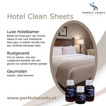 Geurmachine Aroma Geurolie - Hotel Clean Sheets -, Nieuw