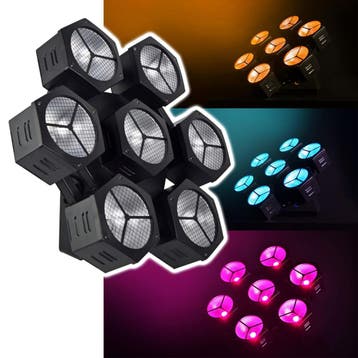 Citronic CosmoPAR Retro Sneeuwvlokvormige PAR-lamp 7 X 40 W, Verzenden, Nieuw, Overige typen