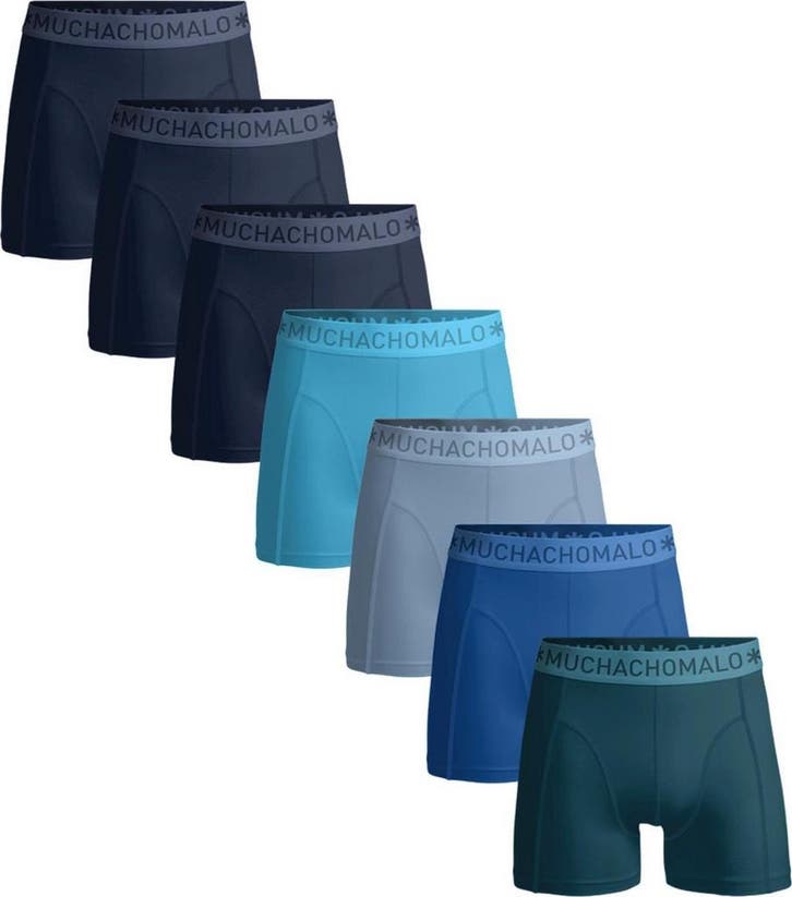 Muchachomalo  Maat M - 7-pack boxershorts - Men - Solid, Kleding | Heren, Ondergoed, Verzenden