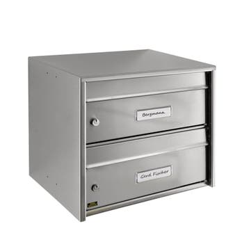 Burg-Wächter Dual Front dubbele brievenbus - RVS, Verzenden, Nieuw