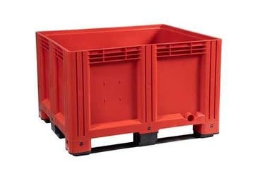 Palletbox kunststof 120x100x76cm gesloten, 3-sledes, nieuw -, 100 cm of meer, 60 cm of meer, Overige typen, Nieuw