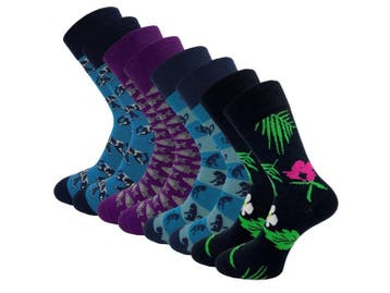 8 paar SQOTTON® Naadloze sokken - Tropical, Verzenden, Nieuw