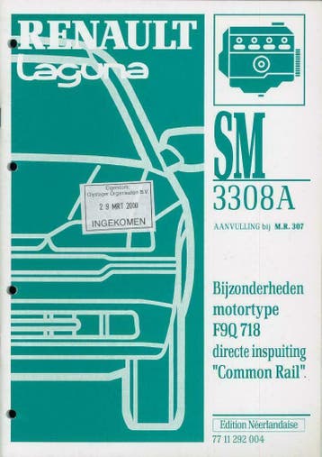 Renault Laguna I Werkplaatshandboek Nederlands 1995-2000, Verzenden, Gebruikt, Renault