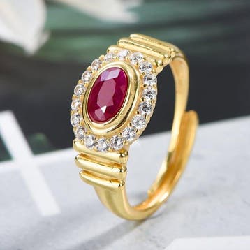 Zonder minimumprijs - Ring - 18 karaat Verguld, Zilver, Geel, Nieuw