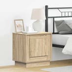vidaXL Nachtkastje 2 pcs Sonoma Eiken 44 x 34,5 x 45 cm, Minder dan 45 cm, Verzenden, Nieuw, Minder dan 55 cm