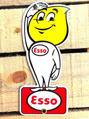 Esso man at your service emaille bord, Verzenden, Nieuw