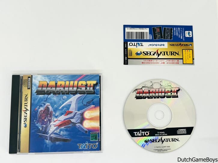 Sega Saturn - Darius II + Spine - Japan, Spelcomputers en Games, Games | Sega, Gebruikt, Verzenden