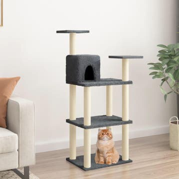 vidaXL Kattenkrabpaal met sisal krabpalen 118,5 cm, Dieren en Toebehoren, Katten-accessoires, Verzenden, Nieuw