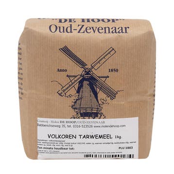 Molen de Hoop Volkoren Tarwemeel 1kg, Verzenden, Nieuw